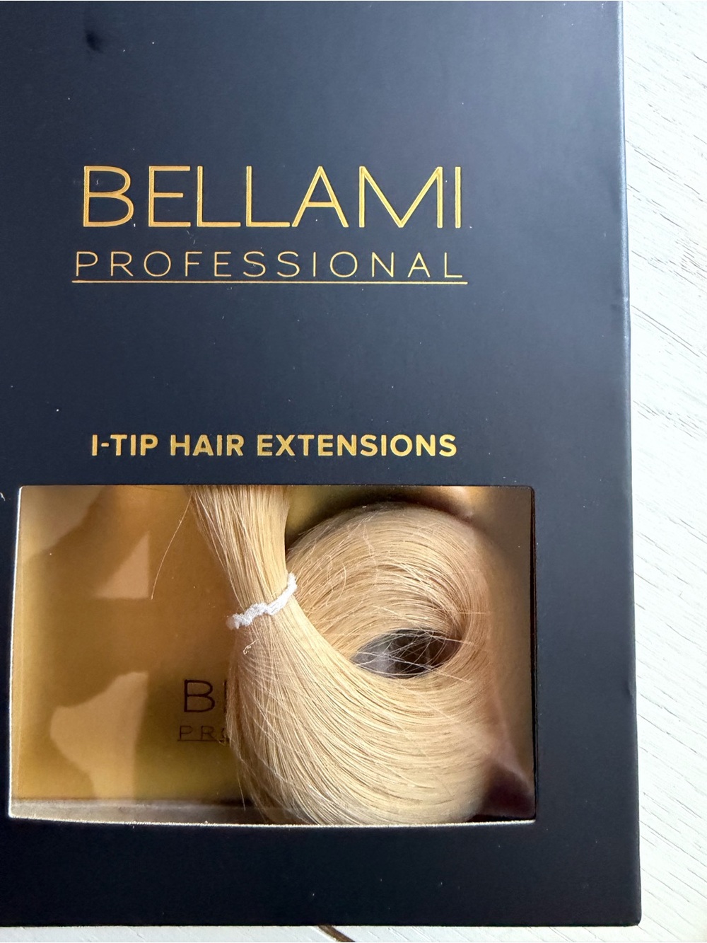 BELLAMI 20” I-Tip Hair Extensions Golden Blonde